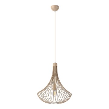 Lampa wisząca na przewodzie BALERINA 1xE27/15W/230V beżowa