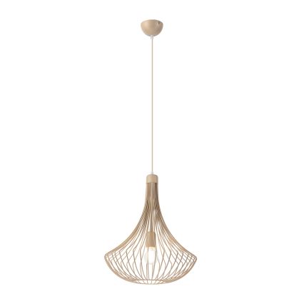 Lampa wisząca na przewodzie BALERINA 1xE27/15W/230V beżowa