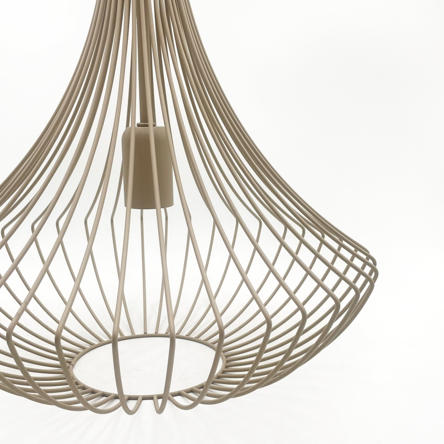 Lampa wisząca na przewodzie BALERINA 1xE27/15W/230V beżowa