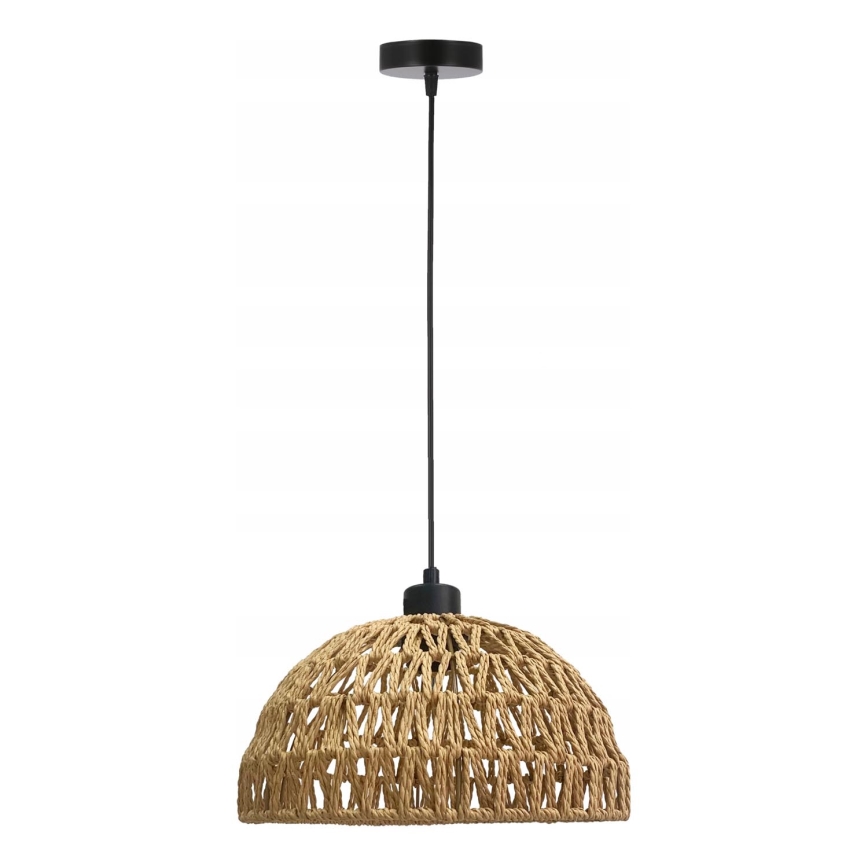 Lampa wisząca na przewodzie BALLI 1xE27/40W/230V beżowa