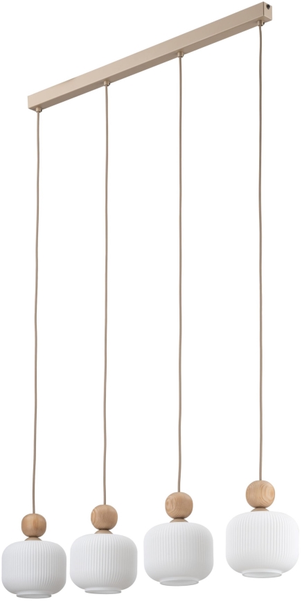 Lampa wisząca na przewodzie BALLO 4xE14/10W/230V beżowa