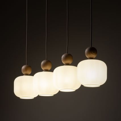 Lampa wisząca na przewodzie BALLO 4xE14/10W/230V beżowa
