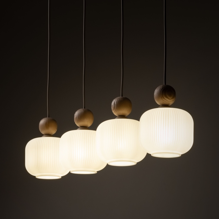 Lampa wisząca na przewodzie BALLO 4xE14/10W/230V beżowa