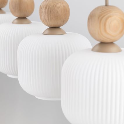 Lampa wisząca na przewodzie BALLO 4xE14/10W/230V beżowa
