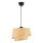 Lampa wisząca na przewodzie BARETTE 1xE27/60W/230V brązowo-złota