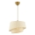 Lampa wisząca na przewodzie BARETTE 1xE27/60W/230V kremowa
