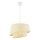 Lampa wisząca na przewodzie BARETTE 1xE27/60W/230V kremowa