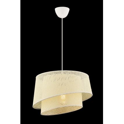 Lampa wisząca na przewodzie BARETTE 1xE27/60W/230V kremowa