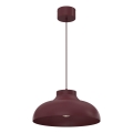 Lampa wisząca na przewodzie BASCA 1xE27/15W/230V bordowa
