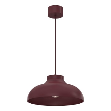 Lampa wisząca na przewodzie BASCA 1xE27/15W/230V bordowa