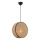 Lampa wisząca na przewodzie BIG DRUM 1xE27/60W/230V brązowa/czarna