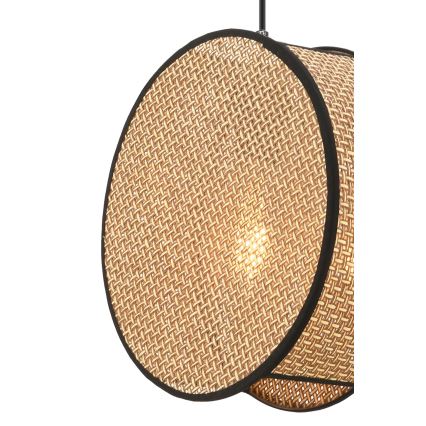 Lampa wisząca na przewodzie BIG DRUM 1xE27/60W/230V brązowa/czarna