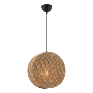 Lampa wisząca na przewodzie BIG DRUM 1xE27/60W/230V brązowa