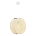 Lampa wisząca na przewodzie BIG DRUM 1xE27/60W/230V kremowa