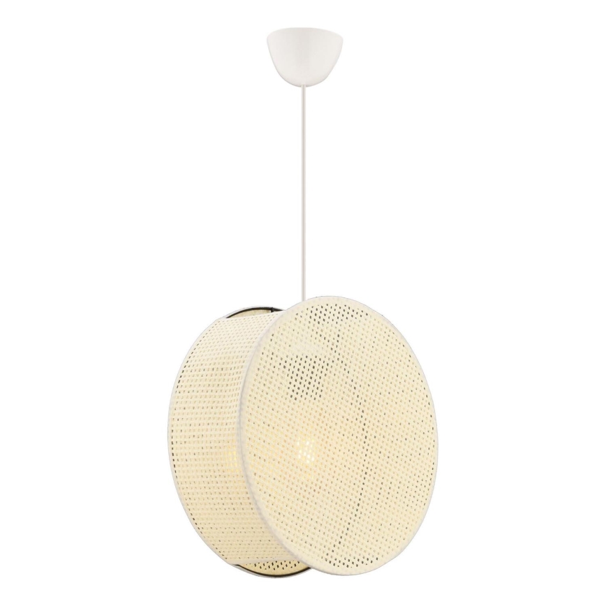 Lampa wisząca na przewodzie BIG DRUM 1xE27/60W/230V kremowa