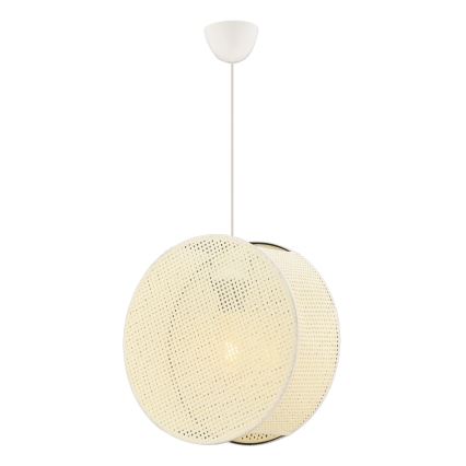 Lampa wisząca na przewodzie BIG DRUM 1xE27/60W/230V kremowa