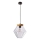 Lampa wisząca na przewodzie BRELS 1xE27/40W/230V przezroczysta
