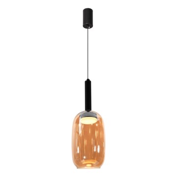 Lampa wisząca na przewodzie BUENO 1xGX53/9W/230V śr. 15 cm dymno-brązowa
