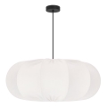 Lampa wisząca na przewodzie CAFEE 1xE27/40W/230V, śr. 52 cm, biała
