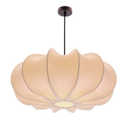 Lampa wisząca na przewodzie CAFEE 1xE27/40W/230V, śr. 52 cm, biała