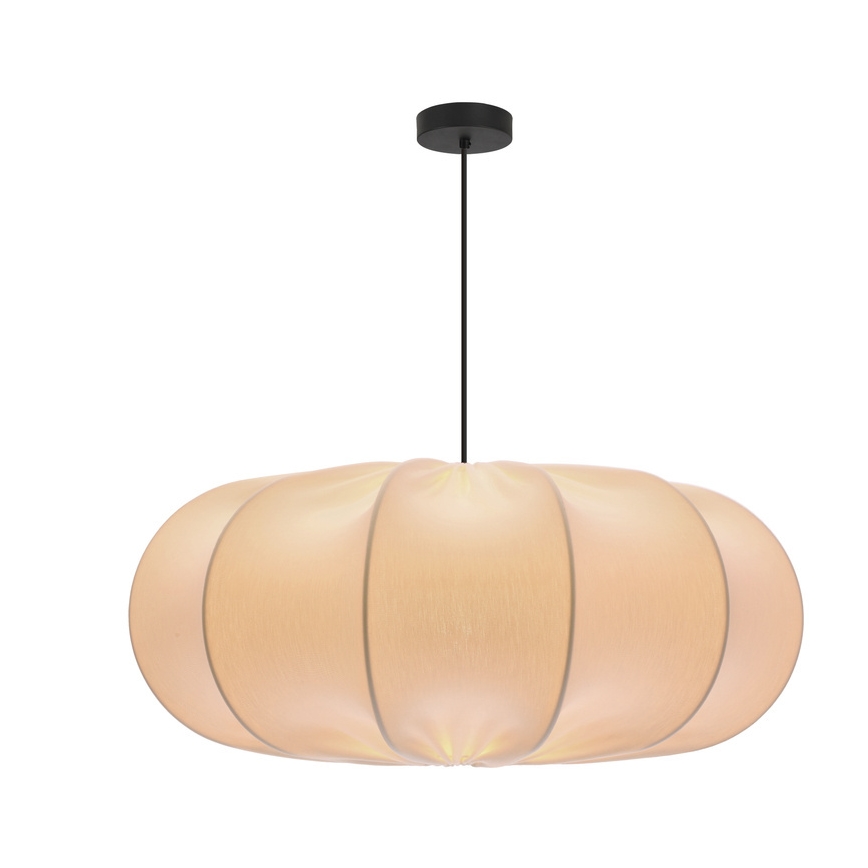 Lampa wisząca na przewodzie CAFEE 1xE27/40W/230V, śr. 52 cm, biała