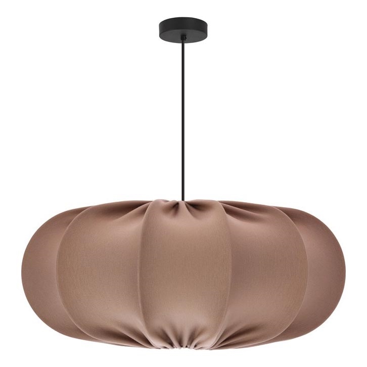 Lampa wisząca na przewodzie CAFEE 1xE27/40W/230V Ø 52 cm brązowa