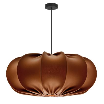 Lampa wisząca na przewodzie CAFEE 1xE27/40W/230V Ø 52 cm brązowa