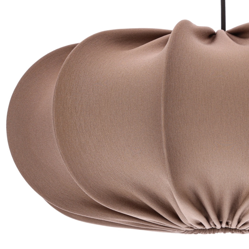 Lampa wisząca na przewodzie CAFEE 1xE27/40W/230V Ø 52 cm brązowa