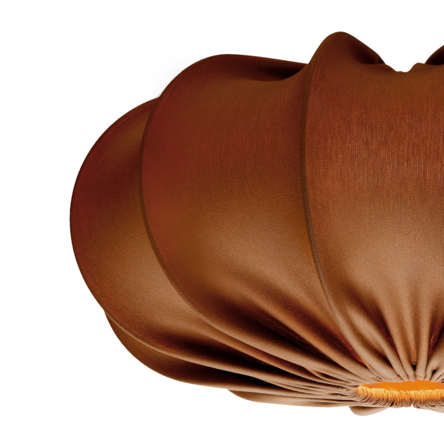 Lampa wisząca na przewodzie CAFEE 1xE27/40W/230V Ø 52 cm brązowa