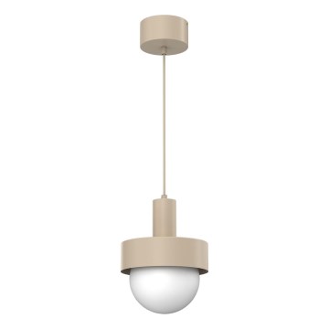 Lampa wisząca na przewodzie CANAN 1xE27/15W/230V śr. 20 cm beżowa
