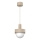 Lampa wisząca na przewodzie CANAN 1xE27/15W/230V śr. 20 cm beżowa