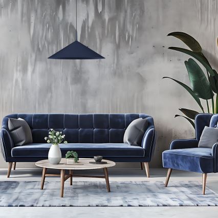 Lampa wisząca na przewodzie CAPITAL 1xGX53/15W/230V śr. 60 cm niebieska