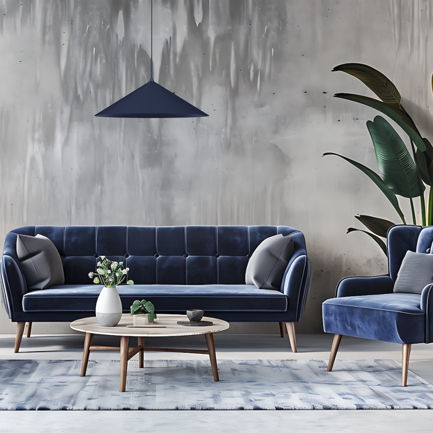 Lampa wisząca na przewodzie CAPITAL 1xGX53/15W/230V śr. 60 cm niebieska