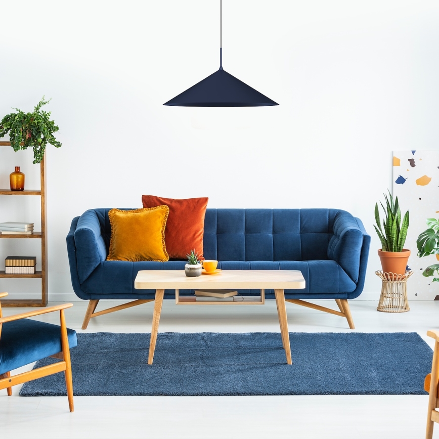 Lampa wisząca na przewodzie CAPITAL 1xGX53/15W/230V śr. 60 cm niebieska