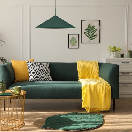 Lampa wisząca na przewodzie CAPITAL 1xGX53/15W/230V śr. 60 cm zielona