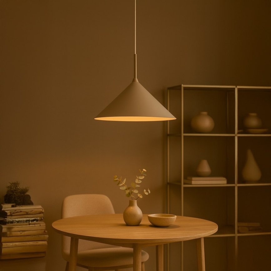 Lampa wisząca na przewodzie CAPITAL 1xGX53/15W/230V, średnica 46 cm, kolor taupe