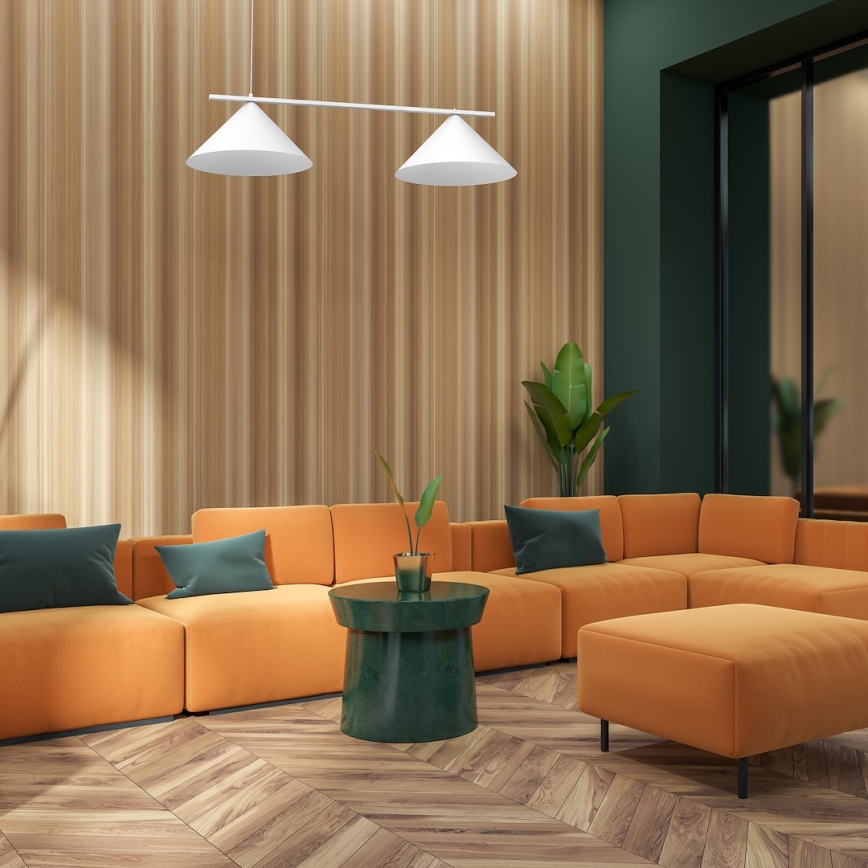 Lampa wisząca na przewodzie CAPITAL 2xGX53/15W/230V biała