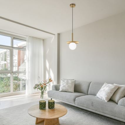 Lampa wisząca na przewodzie CHITA 1xG9/5W/230V złota