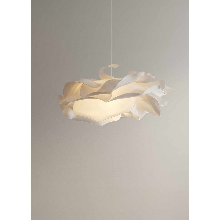 Lampa wisząca na przewodzie CLOUDY 1x E27/40W/230V biała