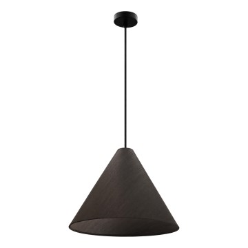 Lampa wisząca na przewodzie CONO 1xE27/40W/230V fornir hebanowy