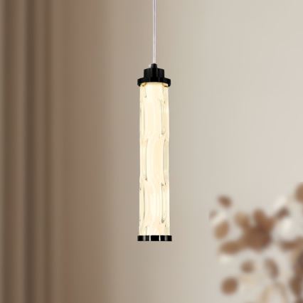 Lampa wisząca na przewodzie CORTE LED/10W/230V czarna