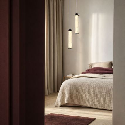 Lampa wisząca na przewodzie CORTE LED/10W/230V czarna