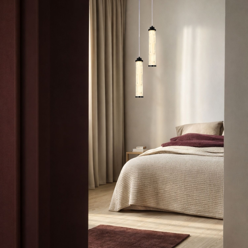 Lampa wisząca na przewodzie CORTE LED/10W/230V czarna