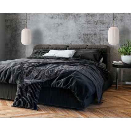 Lampa wisząca na przewodzie CRESTO 1xE27/40W/230V biała/złota