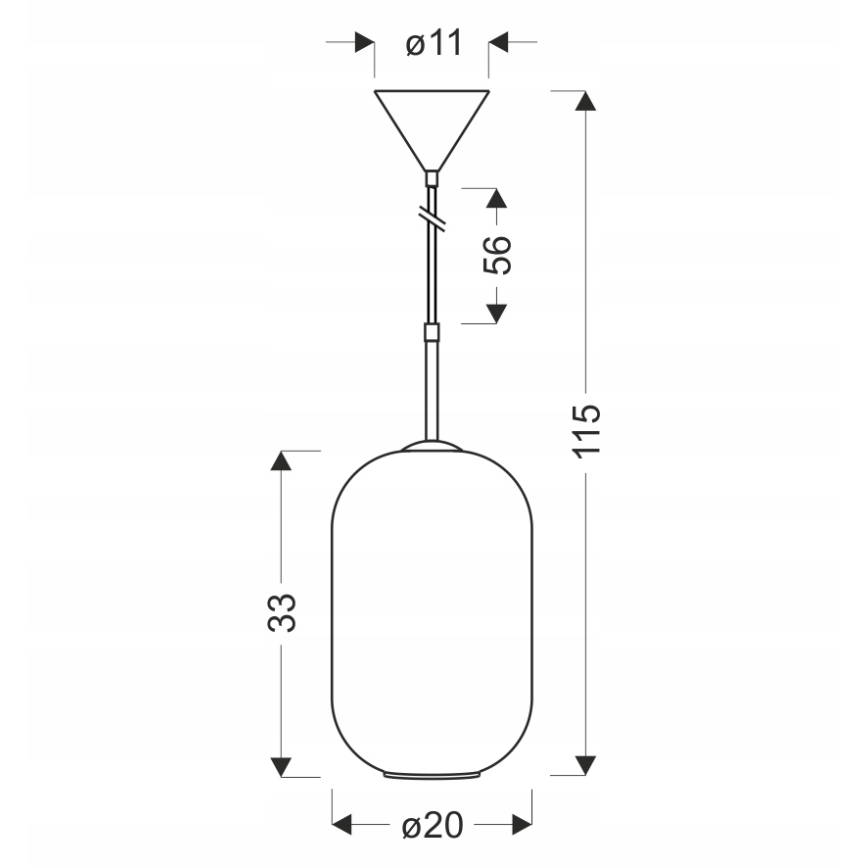Lampa wisząca na przewodzie CRESTO 1xE27/40W/230V biała/złota