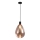 Lampa wisząca na przewodzie DENSO 1xG9/5W/230V średnica 20 cm miedziana/czarna