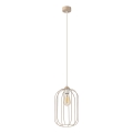 Lampa wisząca na przewodzie DESTELLO 1xE27/15W/230V śr. 21 cm beżowa