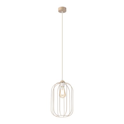 Lampa wisząca na przewodzie DESTELLO 1xE27/15W/230V śr. 21 cm beżowa