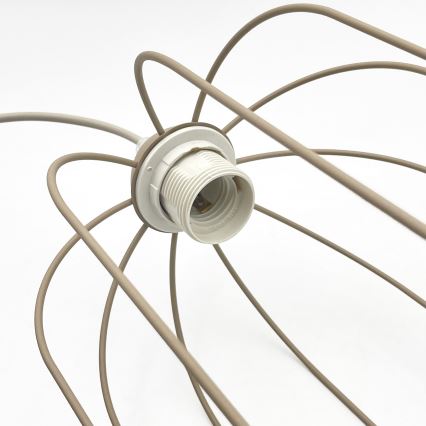 Lampa wisząca na przewodzie DESTELLO 1xE27/15W/230V śr. 21 cm beżowa