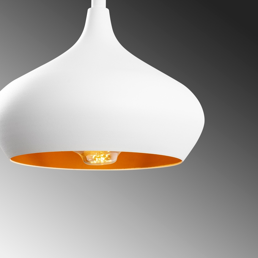 Lampa wisząca na przewodzie DODO 1xE27/40W/230V biała